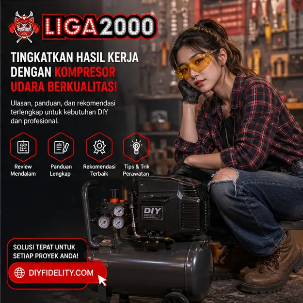 LIGA2000 DIY Fidelity: Panduan Memadukan Kompresor Udara dan Nail Gun untuk Konstruksi Kayu Rumahan